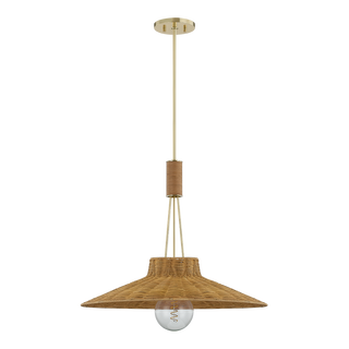 LAUDINE PENDANT in AGED BRASS Finish