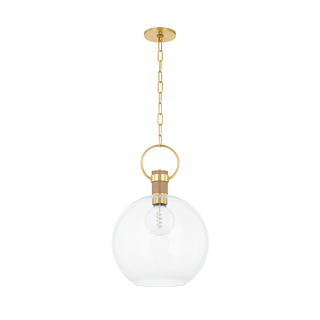 CATRINE PENDANT in AGED BRASS Finish