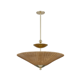 PERILLA Pendant in AGED BRASS Finish