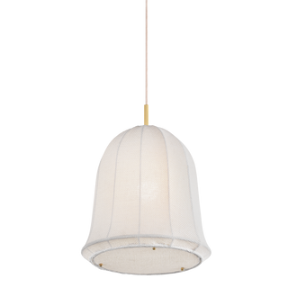 RISA Pendant in AGED BRASS Finish