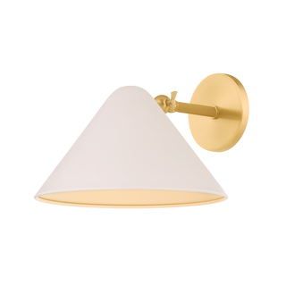 SONJA Wall Sconce in TRUE BRONZE/SOFT BISQUE Finish