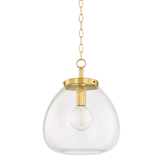 DELLA Pendant in AGED BRASS Finish