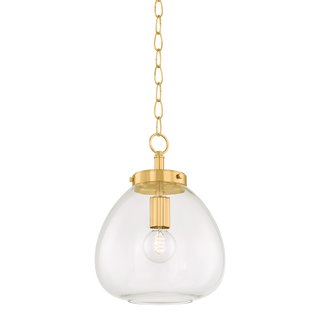 DELLA Pendant in AGED BRASS Finish