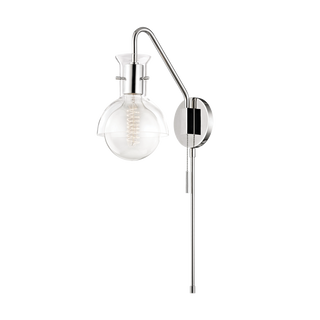 Riley Plug-in Sconce in Polished Nickel Finish