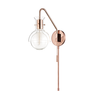 Riley Plug-in Sconce in Polished Copper Finish