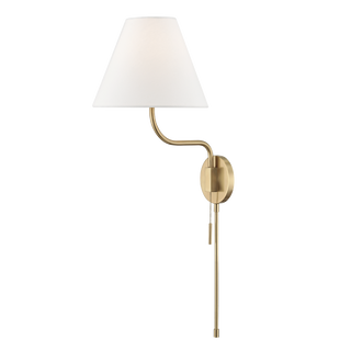 Patti Plug-in Sconce in Aged Brass Finish
