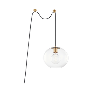 Margot Pendant in Aged Brass Finish