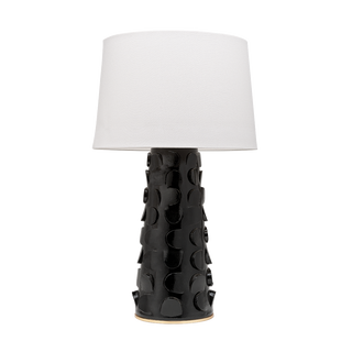 Naomi Table Lamp in Black Lustro/gold Leaf Combo Finish