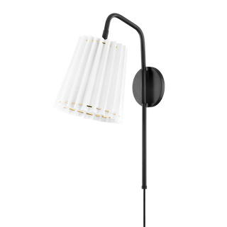 Demi Plug-in Sconce in Soft Black Finish