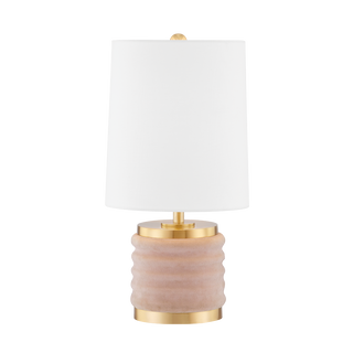 Bethany Table Lamp in Aged Brass/blush Combo Finish