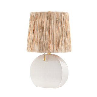 ANEESA Table Lamp in Aged Brass Finish