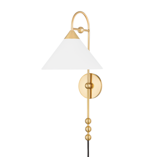 Sang Wall Sconce in Aged Brass Finish
