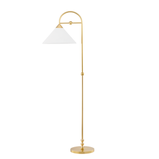 Sang Floor Lamp in Aged Brass Finish