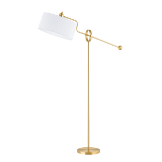 LIBBY Floor Lamp in Aged Brass Finish