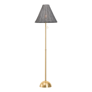DESTINY Floor Lamp in Aged Brass Finish