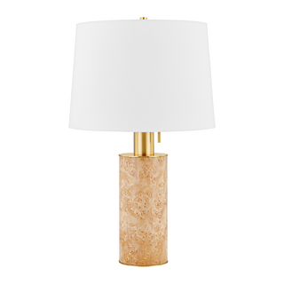 CLARISSA Table Lamp in Aged Brass Finish