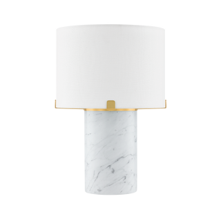 RUMI TABLE LAMP in AGED BRASS Finish