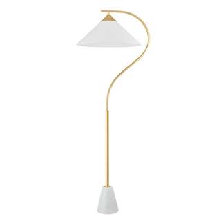 BIANCA FLOOR LAMP in AGED BRASS Finish