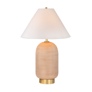 RAVEN Table Lamp in AGED BRASS Finish