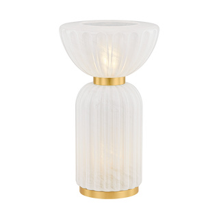 CORDELIA Table Lamp in AGED BRASS Finish