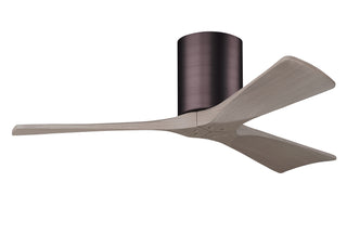 Irene-3H Series 42 Inch 3 blade paddle fan. Multiple Finish Options to choose from. Brushed Bronze / Gray Ash Finish