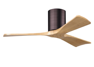 Irene-3H Series 42 Inch 3 blade paddle fan. Multiple Finish Options to choose from. Brushed Bronze / Light Maple Finish