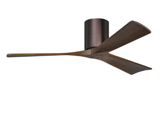 Irene-3H Series 52 Inch 3 blade paddle fan. Multiple Finish Options to choose from. Brushed Bronze / Walnut Finish