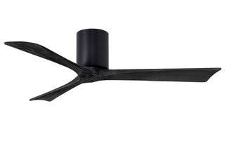 Irene-3H Series 52 Inch 3 blade paddle fan. Multiple Finish Options to choose from. Matte Black / Matte Black Finish