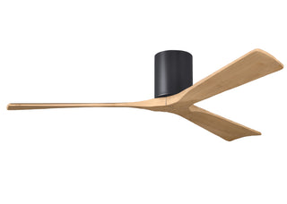 Irene-3H Series 60 Inch 3 blade paddle fan. Multiple Finish Options to choose from. Matte Black / Light Maple Finish