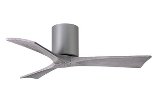 Irene-3H Series 42 Inch 3 blade paddle fan. Multiple Finish Options to choose from. Brushed Nickel / Barnwood Tone Finish