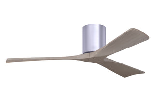 Irene-3H Series 52 Inch 3 blade paddle fan. Multiple Finish Options to choose from. Brushed Nickel / Gray Ash Finish