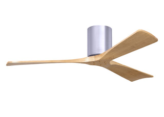 Irene-3H Series 52 Inch 3 blade paddle fan. Multiple Finish Options to choose from. Brushed Nickel / Light Maple Finish