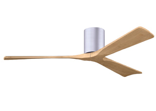 Irene-3H Series 60 Inch 3 blade paddle fan. Multiple Finish Options to choose from. Brushed Nickel / Light Maple Finish