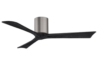 Irene-3H Series 52 Inch 3 blade paddle fan. Multiple Finish Options to choose from. Brushed Pewter / Matte Black Finish