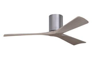 Irene-3H Series 52 Inch 3 blade paddle fan. Multiple Finish Options to choose from. Brushed Pewter / Gray Ash Finish