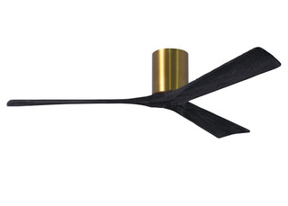 Irene-3H Series 60 Inch 3 blade paddle fan. Multiple Finish Options to choose from. Brushed Brass / Matte Black Finish