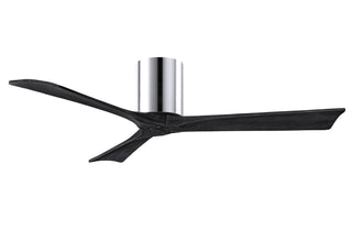 Irene-3H Series 52 Inch 3 blade paddle fan. Multiple Finish Options to choose from. Polished Chrome / Matte Black Finish