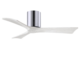 Irene-3H Series 42 Inch 3 blade paddle fan. Multiple Finish Options to choose from. Polished Chrome / Matte White Finish