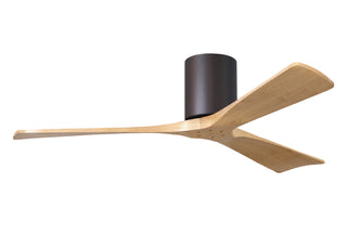 Irene-3H Series 52 Inch 3 blade paddle fan. Multiple Finish Options to choose from. Textured Bronze / Light Maple Finish