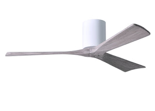 Irene-3H Series 52 Inch 3 blade paddle fan. Multiple Finish Options to choose from. Gloss White / Barnwood Tone Finish