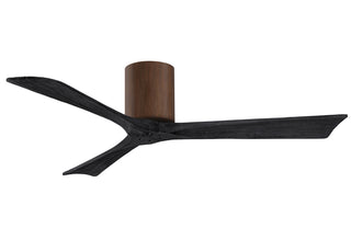 Irene-3H Series 52 Inch 3 blade paddle fan. Multiple Finish Options to choose from. Walnut / Matte Black Finish