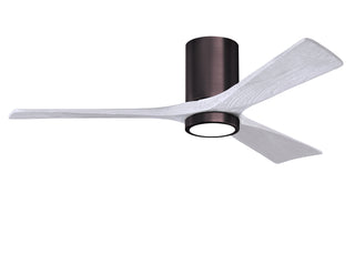 Irene-3HLK 52 Inch 3 blade paddle fan. Multipple Finish Options to choose from. Brushed Bronze / Matte White Finish