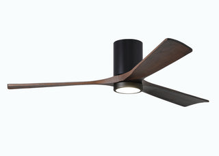 Irene-3HLK 60 Inch 3  blade paddle fan. Multiple Finish Options to choose from. Matte Black / Walnut Tone Finish