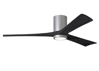 Irene-3HLK 60 Inch 3  blade paddle fan. Multiple Finish Options to choose from. Brushed Nickel / Matte Black Finish