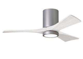 Irene-3HLK  42 Inch 3 blade paddle fan. Multiple Finish Options to choose from. Brushed Nickel / Matte White Finish