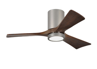 Irene-3HLK  42 Inch 3 blade paddle fan. Multiple Finish Options to choose from. Brushed Nickel / Walnut Tone Finish