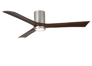 Irene-3HLK 60 Inch 3  blade paddle fan. Multiple Finish Options to choose from. Brushed Nickel / Walnut Tone Finish