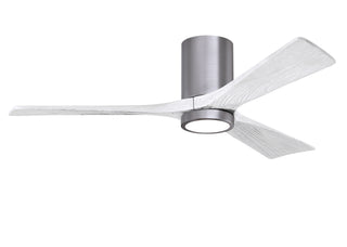 Irene-3HLK 52 Inch 3 blade paddle fan. Multipple Finish Options to choose from. Brushed Pewter / Matte White Finish