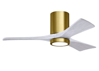 Irene-3HLK  42 Inch 3 blade paddle fan. Multiple Finish Options to choose from. Brushed Brass / Matte White Finish