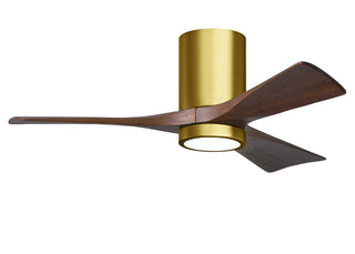 Irene-3HLK  42 Inch 3 blade paddle fan. Multiple Finish Options to choose from. Brushed Brass / Walnut Finish